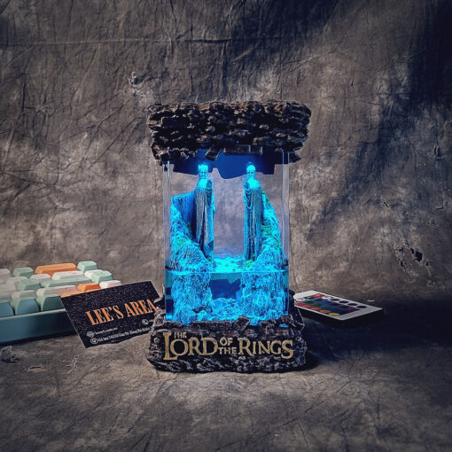 Argonath Pillars of Kings Lamp - LOTR Light with color-changing LED - Lord of the Rings inspired resin art lamp - Perfect gift for fans and home decor