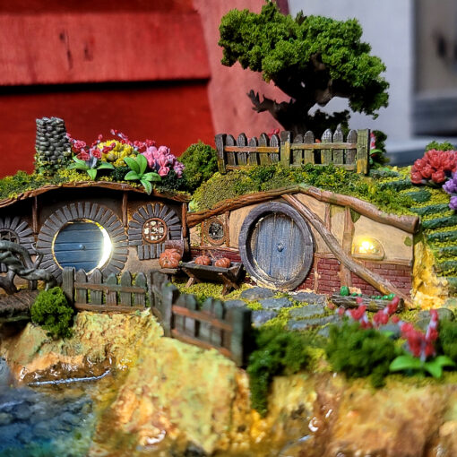 Hobbit Village, Lotr Art, Lotr Light, Lotr Gifts, lord of the rings home decor, lord of the rings lamp, Lotr Lamp, lord of the rings ring, lord of the rings statues, lord of the rings inspired rings, lotr art, lord of rings art, resin art