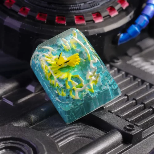 Jolteon Pokemon Artisan Keycap - Custom Pokemon Keycaps