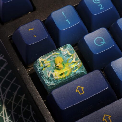 Jolteon Pokemon Artisan Keycap - Custom Pokemon Keycaps