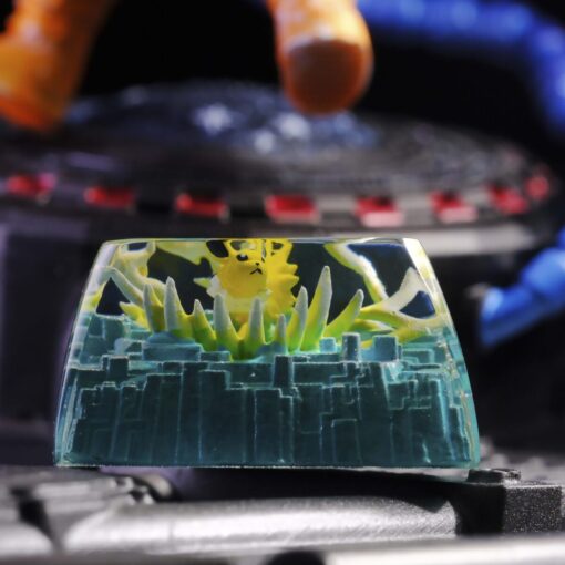 Jolteon Pokemon Artisan Keycap - Custom Pokemon Keycaps